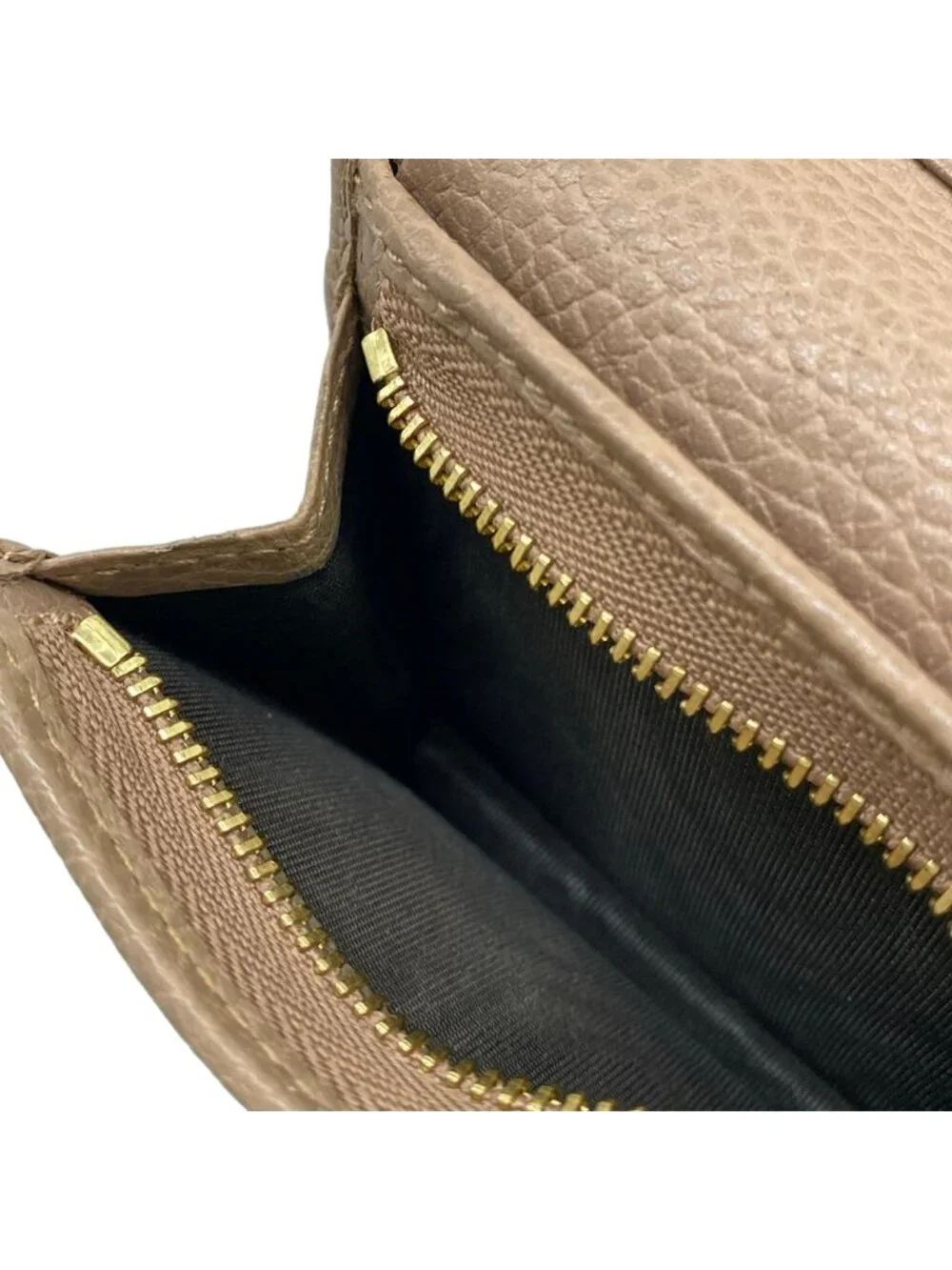Gucci Bifold Wallet GG Marmont Light Brown Leather